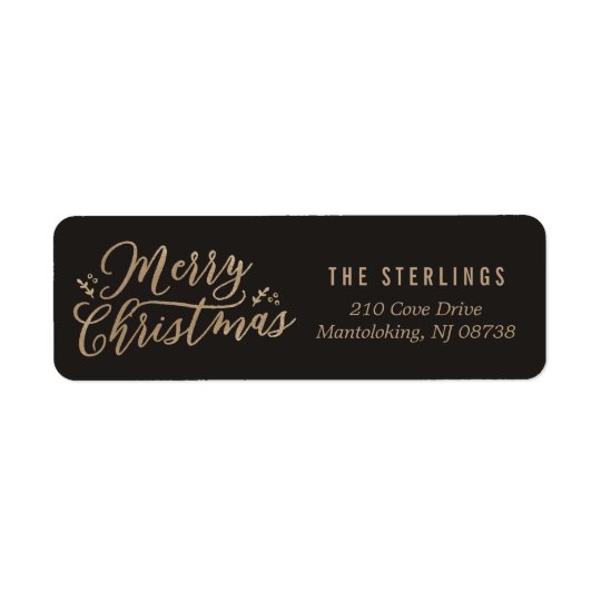 Étiquettes de adresse EDITABLE de Joyeux Noël de
