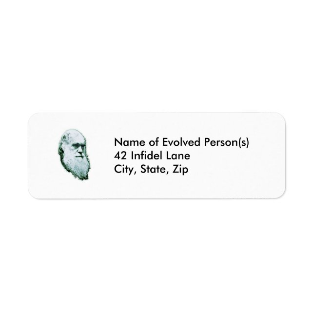 Étiquettes de adresse en chef de Darwin (Devant)