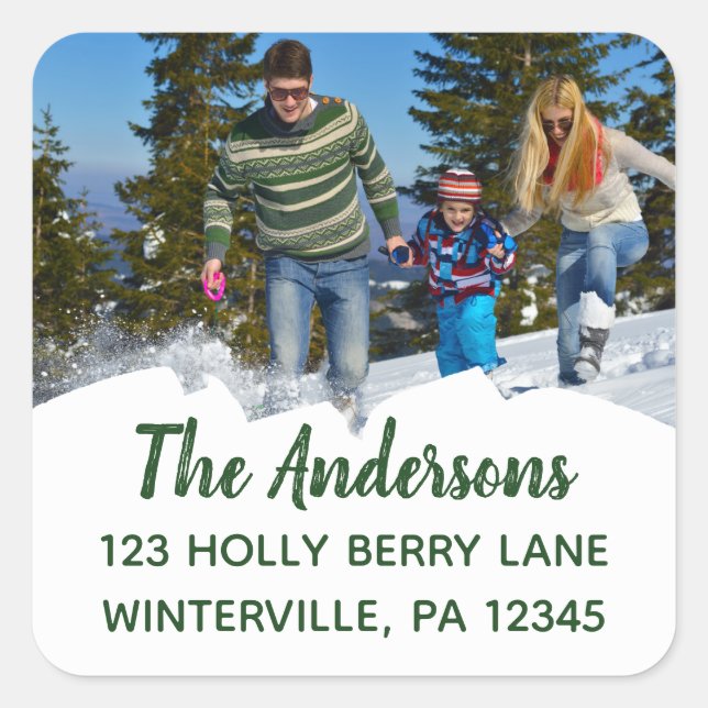 Étiquettes de adresse faits sur commande de retour (Devant)