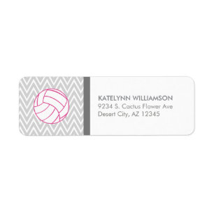 Étiquettes de adresse gris de coutume de Chevron