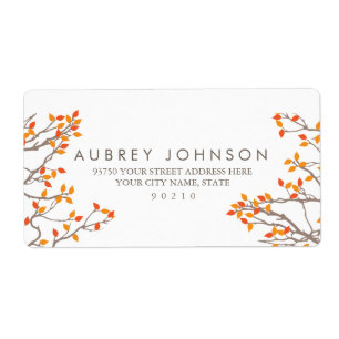 Étiquettes de adresse heureux de branches