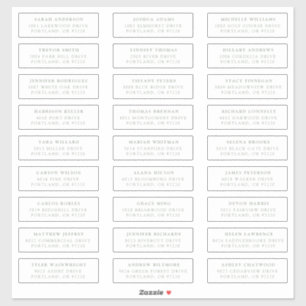 Étiquettes de adresse individuels Sage Green