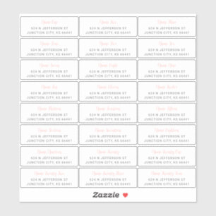 Étiquettes de adresse invités