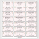 Étiquettes de adresse invités Mariages Blush Flora<br><div class="desc">Ce design étiquette de adresse floral rose mariage floral présente de beaux arrière - plans classiques chic de rose pastel et bleu marine avec une typographie moderne simple et une calligraphie élégante pour donner un ton sophistiqué à tout style d'événement. Chaque produit est agrémenté de roses roses roses rousses et...</div>