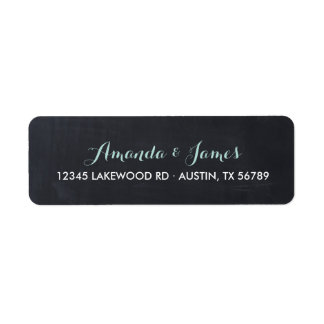 Étiquettes de adresse Mariage de tableau de bord s