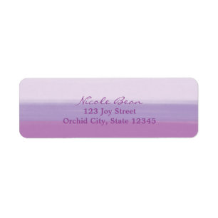 Étiquettes de adresse Mariage Lavender Purple Aqua