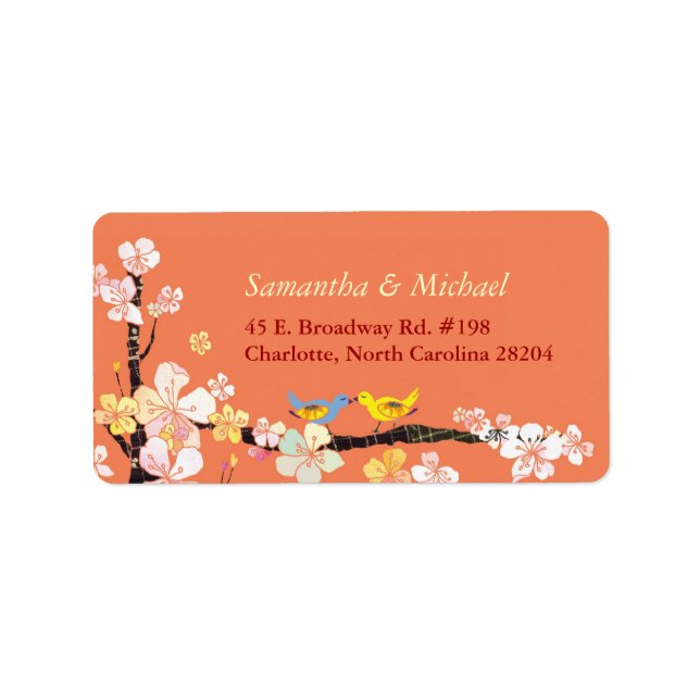 Étiquettes de adresse mariages (Devant)