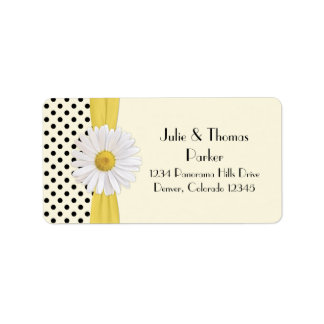 Étiquettes de adresse Mariages de Shasta Daisy