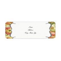 Étiquettes de adresse Mariages du printemps