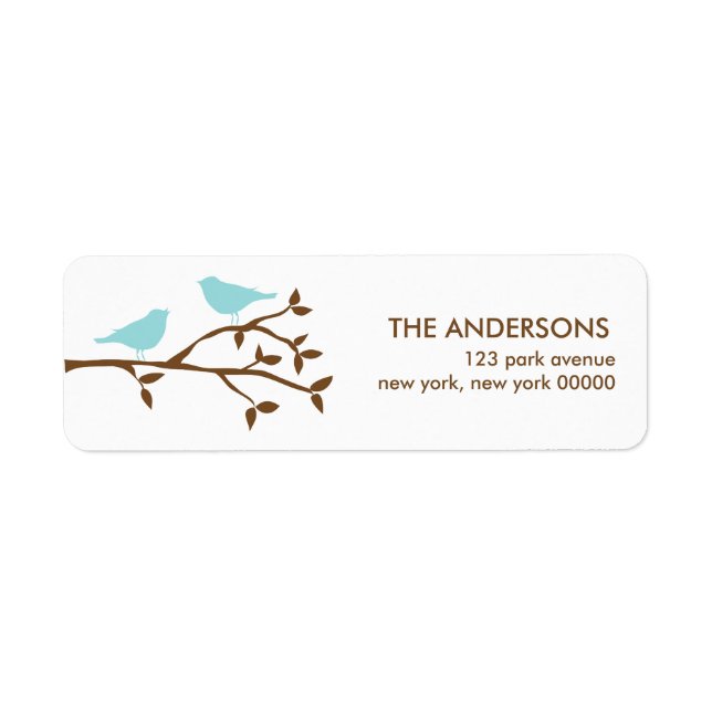 Étiquettes de adresse Mariages Inséparables (Devant)