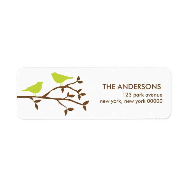 Étiquettes de adresse Mariages Inséparables (Devant)