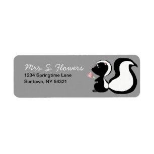 Étiquettes de adresse mignons de retour de