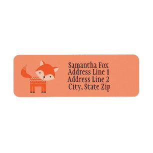 Étiquettes de adresse mignons de retour fait sur