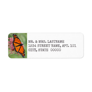 Étiquettes de adresse Monarch Butterfly