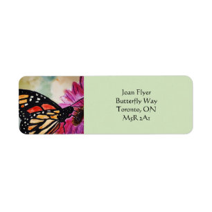 Étiquettes de adresse Monarch Butterfly