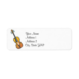Étiquettes de adresse nationaux de jour de violon