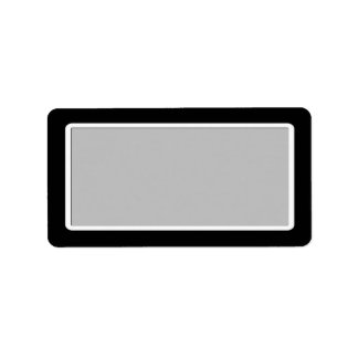 Étiquettes de adresse noirs blancs