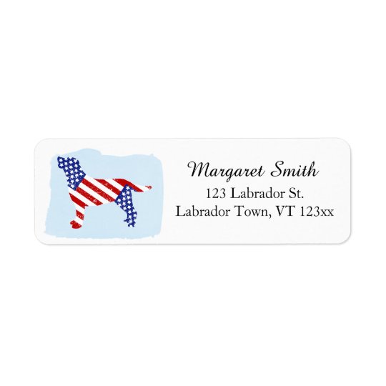 Étiquettes de adresse patriotiques de retour