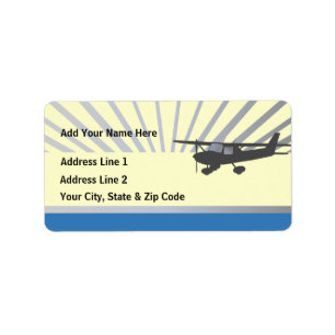 Étiquettes de adresse personnalisables d'aviation