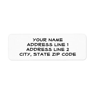 Étiquettes de adresse personnalisés en lettres maj