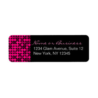 Étiquettes de adresse personnalisés Hot Pink Glam