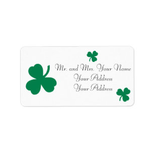 Étiquettes de adresse personnalisés irlandais