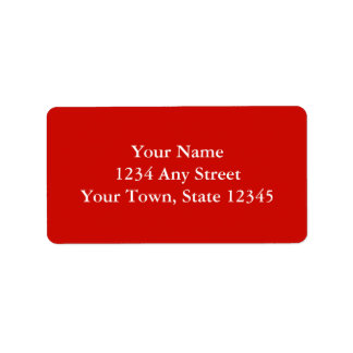 Étiquettes de adresse personnalisés - Rouge clair