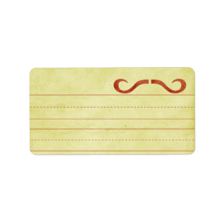 Étiquettes de adresse Red STACHE