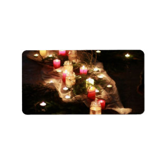 Étiquettes de adresse rituels aux chandelles - Per