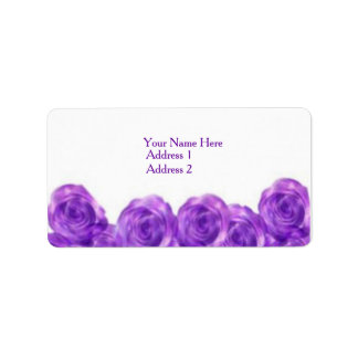 Étiquettes de adresse Rose violet