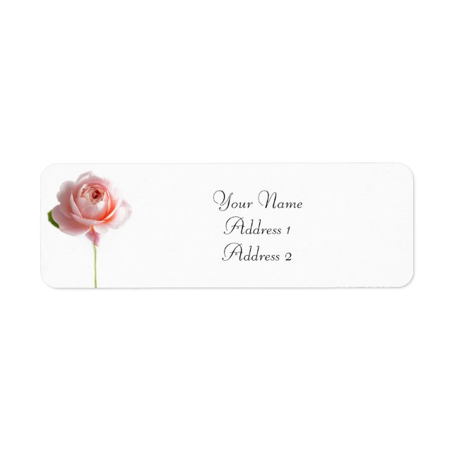 Étiquettes de adresse roses (Devant)