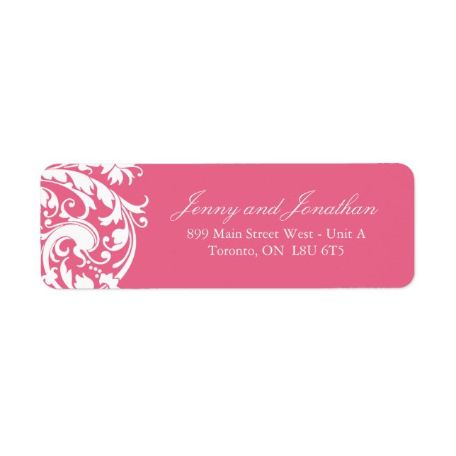 Étiquettes de adresse RSVP Honeysuckie (Devant)
