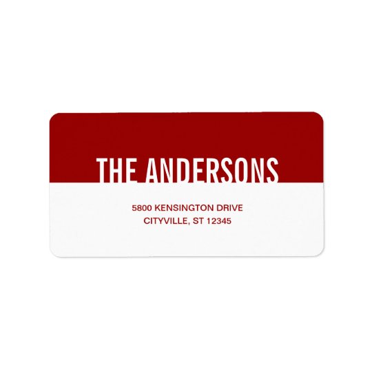 Étiquettes de adresse simplement modernes