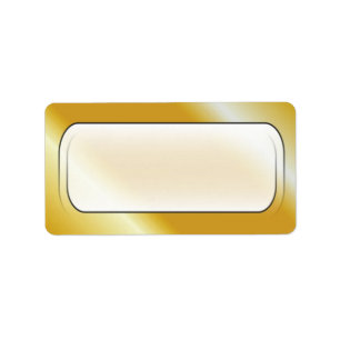 Étiquettes de adresse vierges Arrière - plans d'or