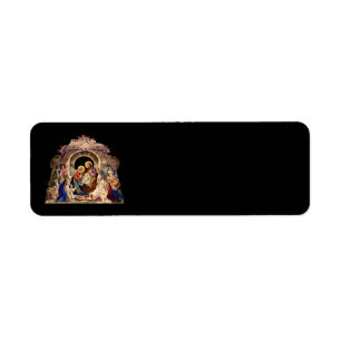 Étiquettes de adresse vintages de la Nativité