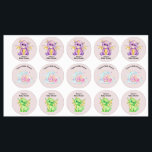 Étiquettes de Baby showers à thème Dragon<br><div class="desc">Dragon Étiquettes de Baby shower à thème. Texte personnalisable pour chaque ligne. De mignons petits dragons fantaisistes.</div>