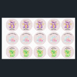 Étiquettes de Baby showers à thème Dragon<br><div class="desc">Dragon Étiquettes de Baby shower à thème. Texte personnalisable pour chaque ligne. De mignons petits dragons fantaisistes.</div>