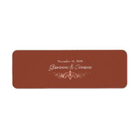 Étiquettes de Bague de Cigare de Mariage en Terre 