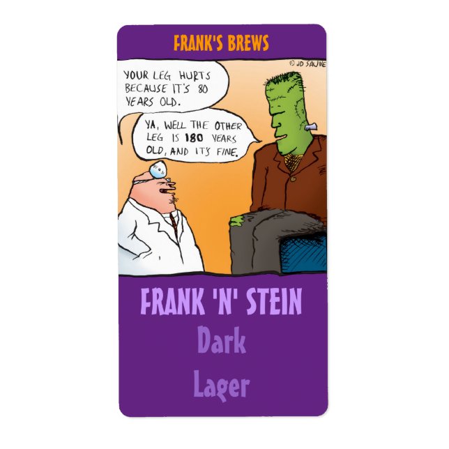 Étiquettes de bière Frank N Stein (Devant)