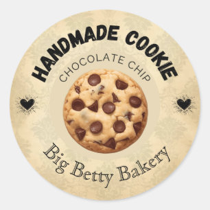 Étiquettes de biscuits à base de chocolat personna