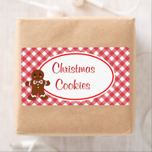 Étiquettes de biscuits de Noël au pain d'épices