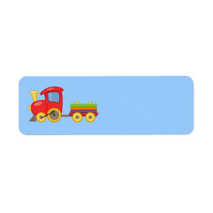 Étiquettes de blanc de train de Choo Choo