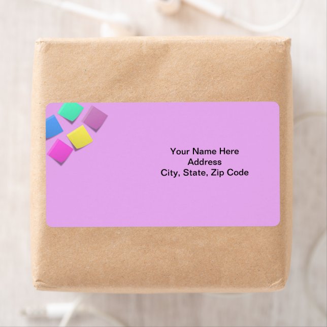 Étiquettes de blocs colorés (En situation)