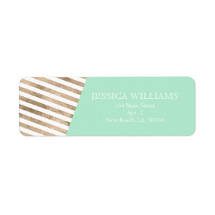 Étiquettes de blocs couleur Gold Foil