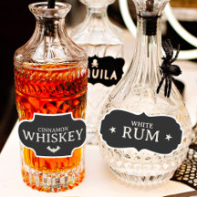 Étiquettes de boisson Halloween personnalisables