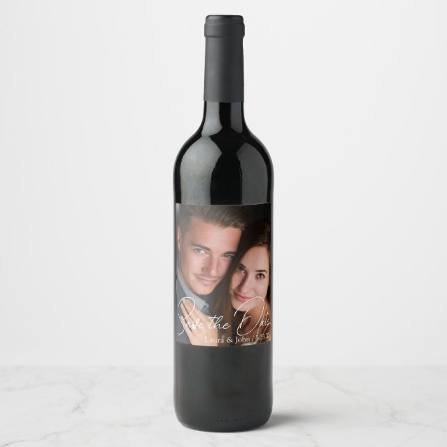 Étiquettes de boissons pour annoncer la date de ma (Devant)