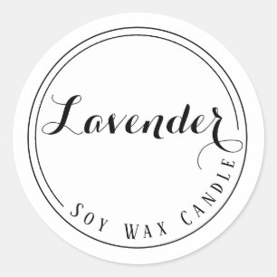 Étiquettes de bougie de cire de soja