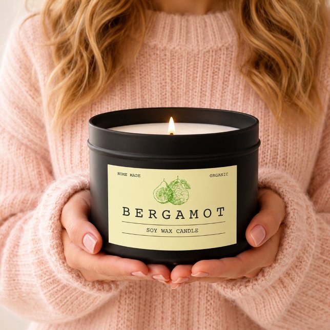Étiquettes de bougie élégantes Boho vert tendre Be (Créateur téléchargé)