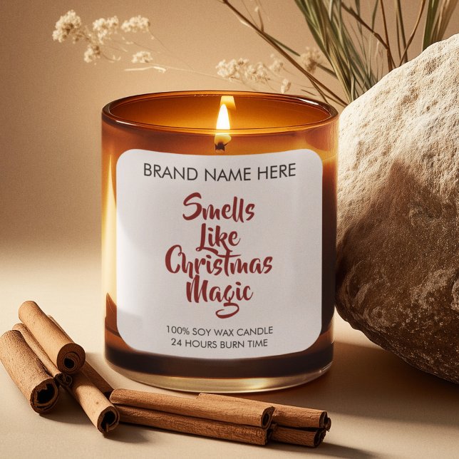 Étiquettes de bougie Magie de Noël (Créateur téléchargé)