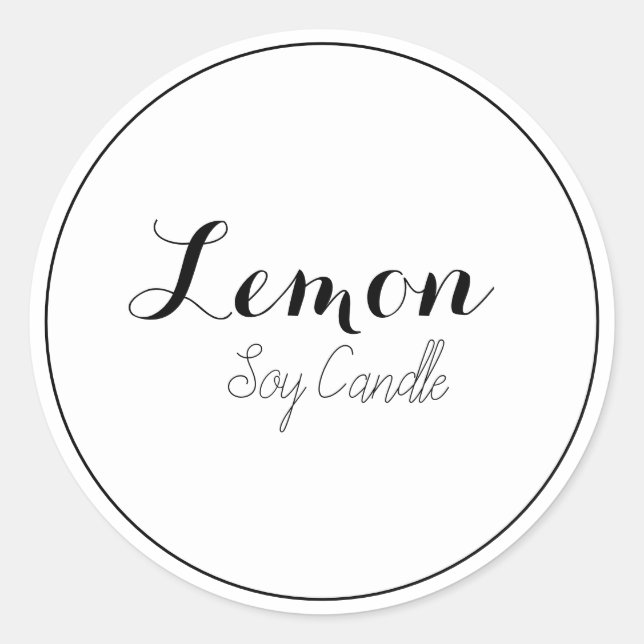 Étiquettes de bougies (Devant)